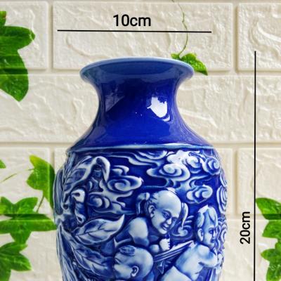 CẶP BÌNH ĐẮP NỔI NGŨ PHÚC TRƯỜNG THỌ